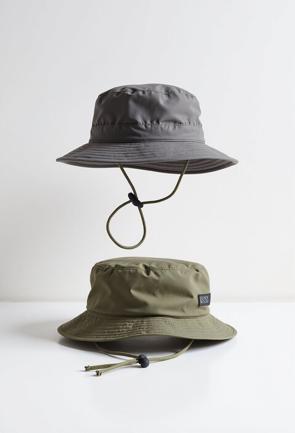 stylish waterproof bucket hats